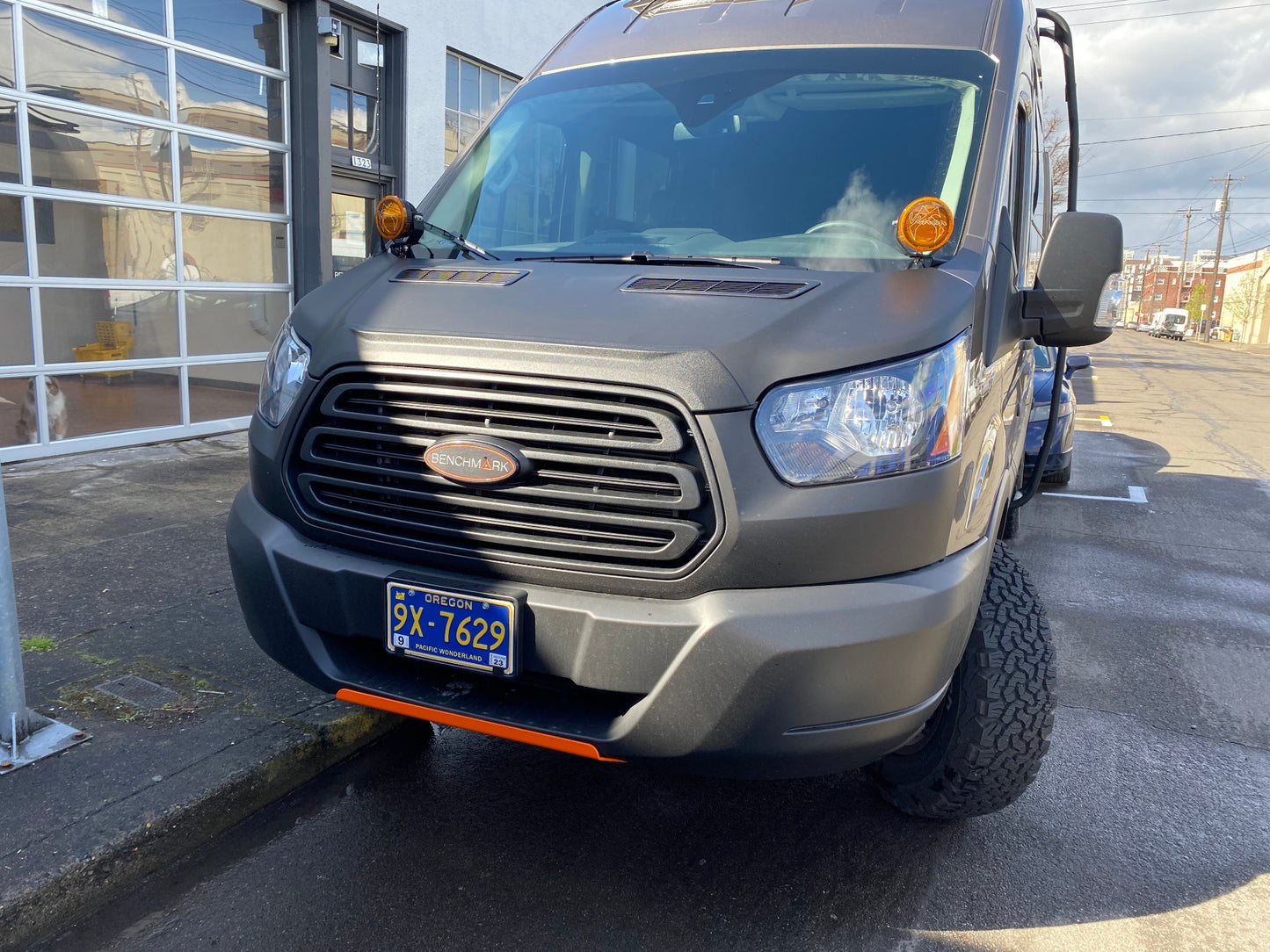 Aero Hood Spoiler for Ford Transit 2015-2020 – Paint Protection and Debris Deflection