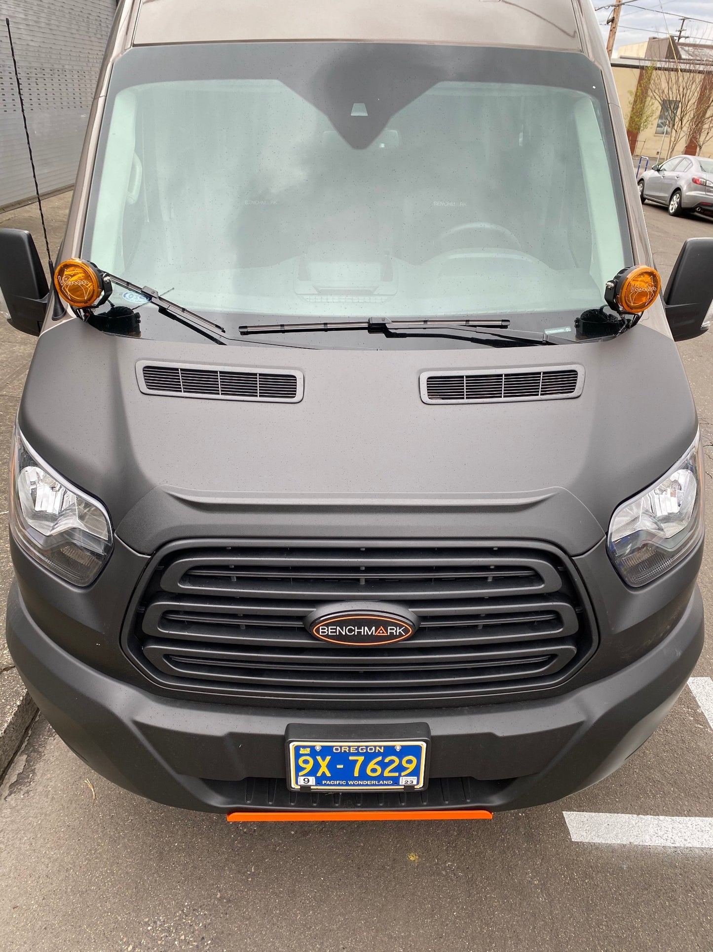Aero Hood Spoiler for Ford Transit 2015-2020 – Paint Protection and Debris Deflection