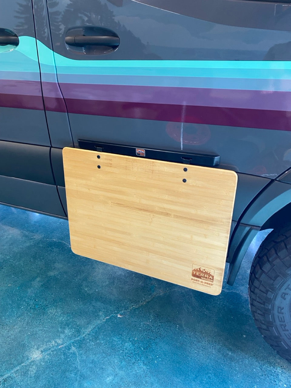 Port-a-Prep Vehicle Table – Mounts to Any Flat Surface