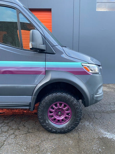 Élargisseurs d'ailes Desert Defender – Design arrière pointu, dégagement maximal des pneus pour Sprinter 2019-2026+