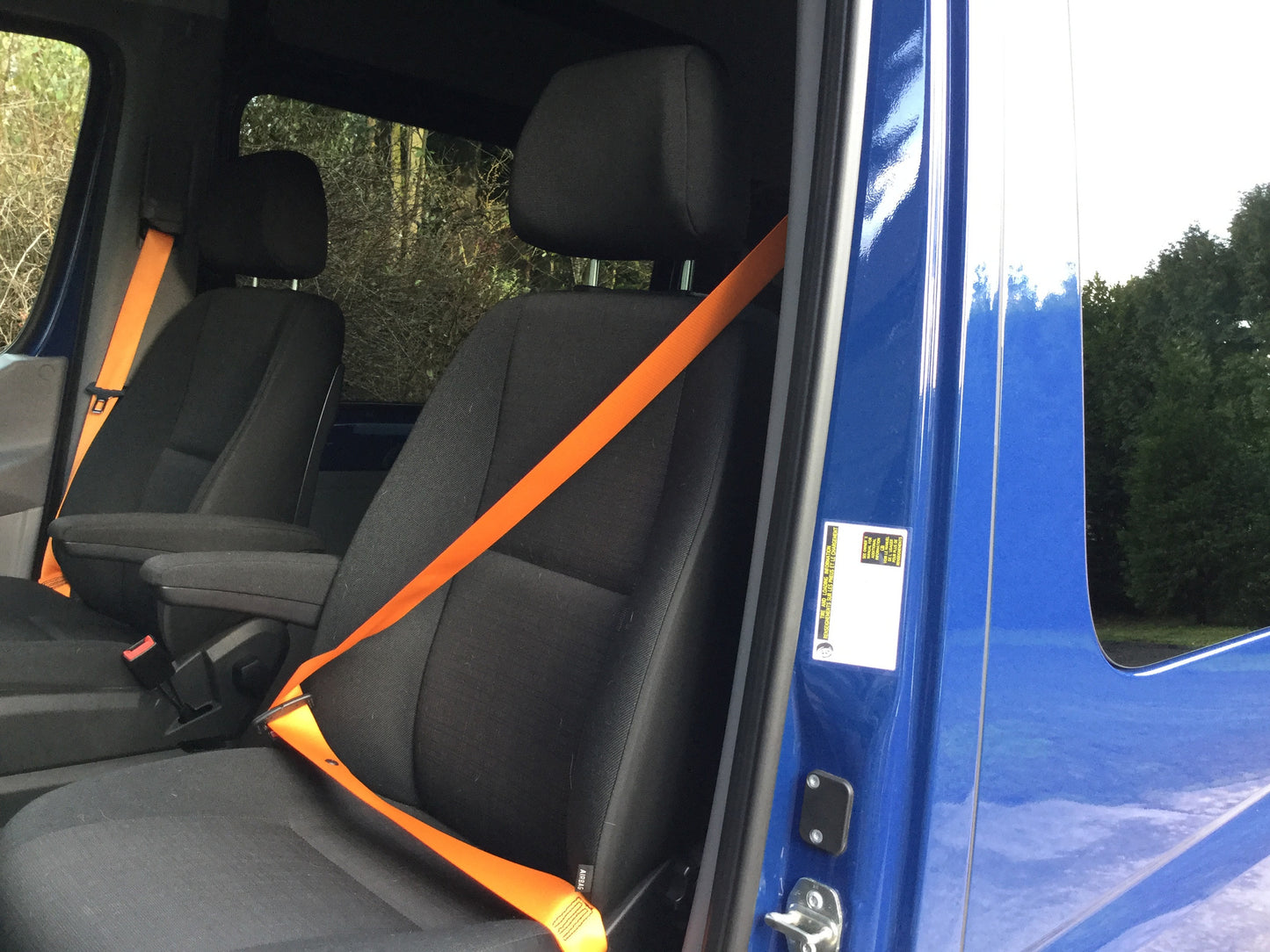 Kit ceintures de sécurité orange Sprinter