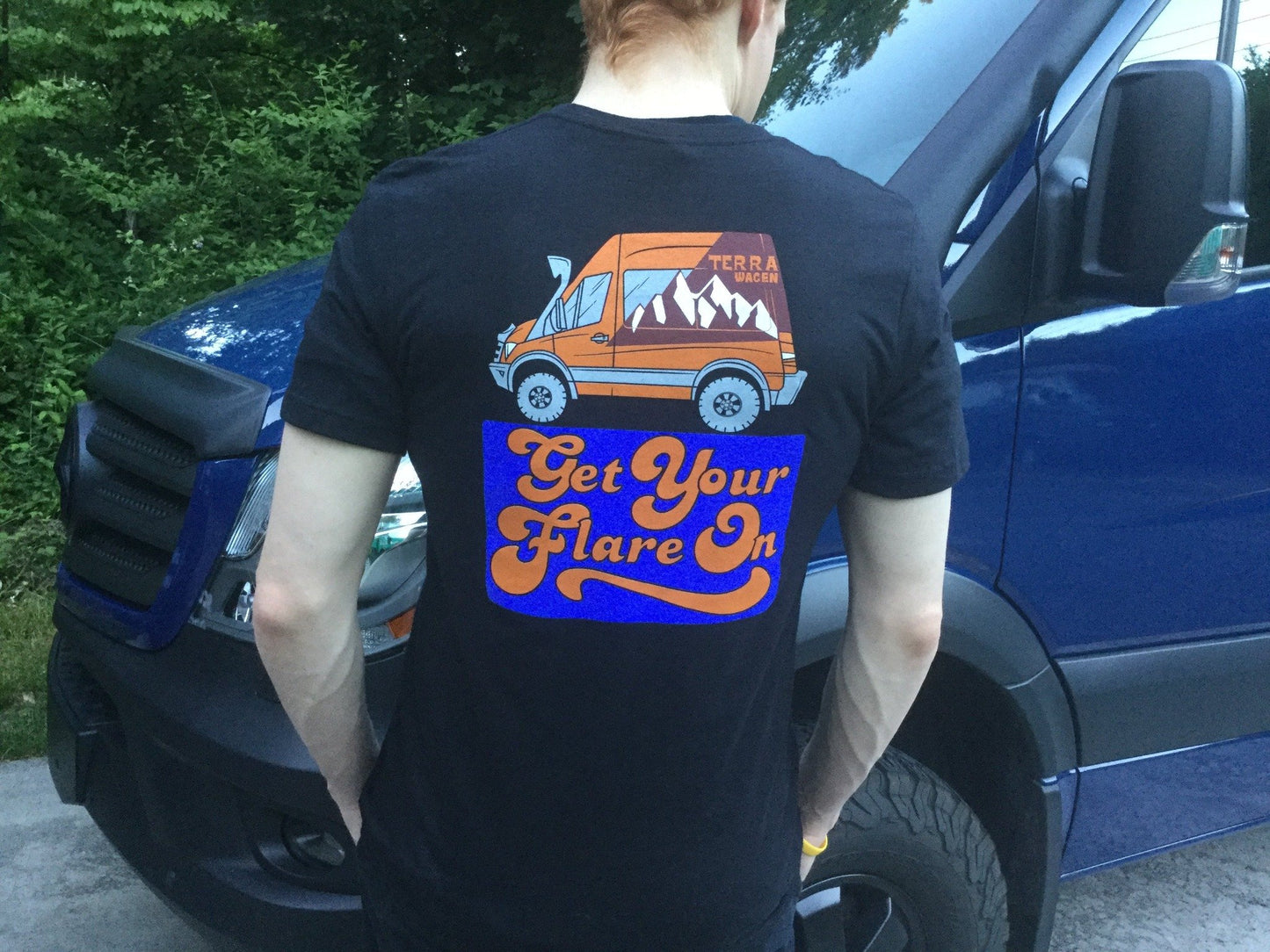 Terrawagen-T-Shirt „Get your Flare on“.