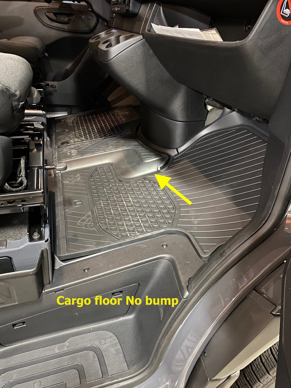 Tapis de sol sur mesure pour Mercedes-Benz Sprinter 907 (Fourgon et Mixto) avec conduite à gauche