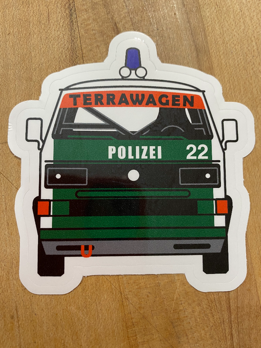 Terrawagen Team Polizei sticker